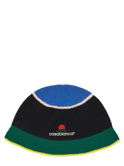 Casablanca Crochet Hat With Logo Unisex