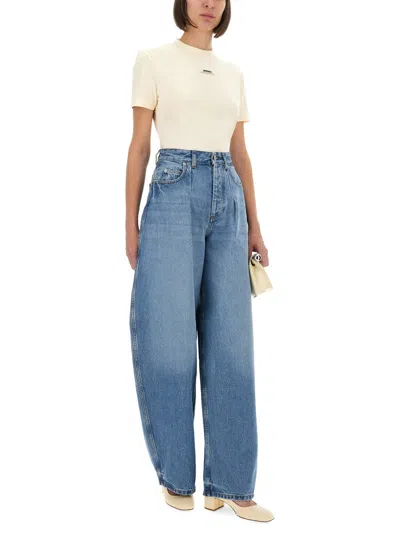 Jacquemus Le De-nimes Le De-nimes Ovalo Jeans In Blue