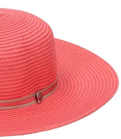 Borsalino Hats Coral Red In Orange