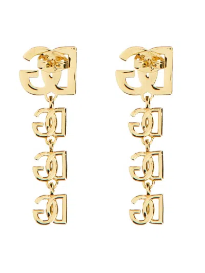 Dolce & Gabbana Long Earrings With Dg Multilogo