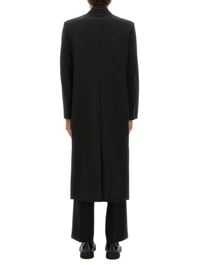 Jean Paul Gaultier Double Layer Coat Unisex In Black