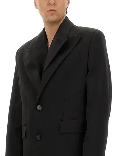 Jean Paul Gaultier Double Layer Coat Unisex In Black