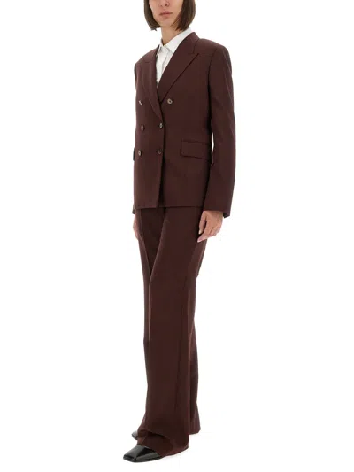 Paul Smith Tailored Jackets With Back Vent And Flap Pockets In Brown