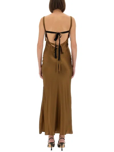 The Garment Tan Catania String Maxi Dress In Brown