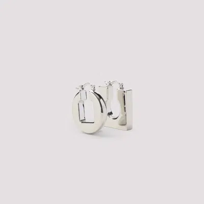 Jacquemus Silver Rond Carre Earrings In Silver