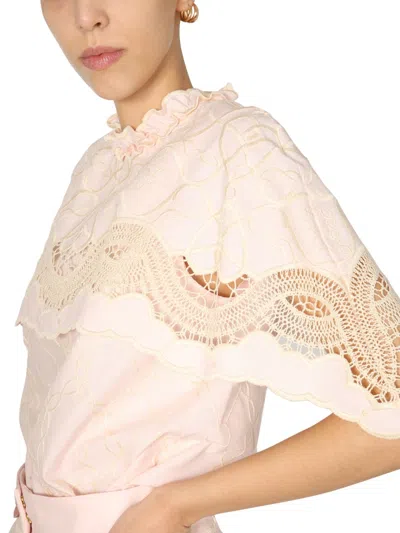 Alberta Ferretti Alberta Ferreti Embroidered Cape Top