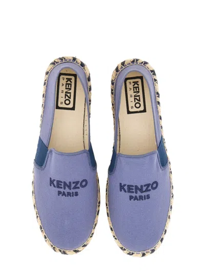 Kenzo Embroidered-logo Cotton Espadrilles