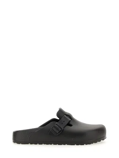 Birkenstock Sandals With Buckle Strap And Open Back