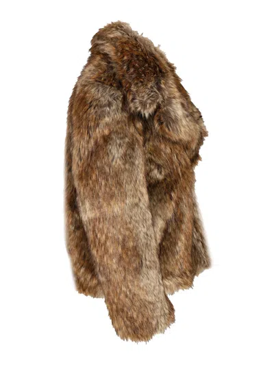 Mm6 Maison Margiela Acrylic Jacket Synthetic Fur In Multi
