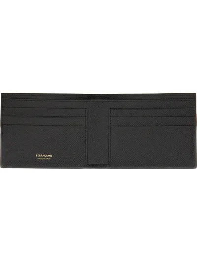 Ferragamo Gancini Wallet With Textured Finish