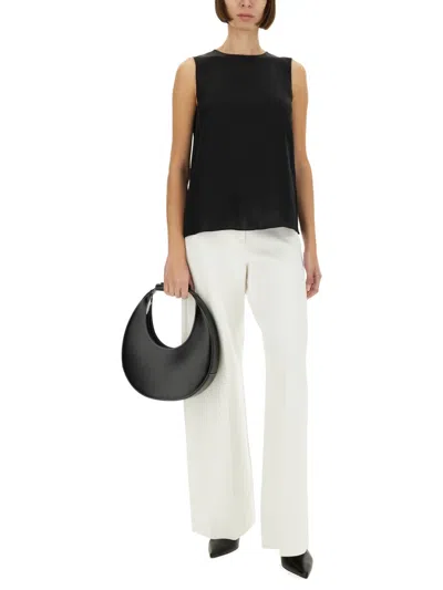 Theory Top In Georgette In Black