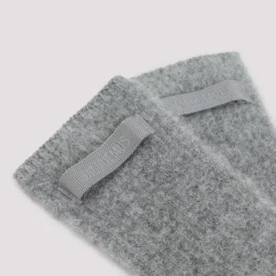 Jacquemus Les Gants Gros Grain Alpaca Blend Gloves In Gray