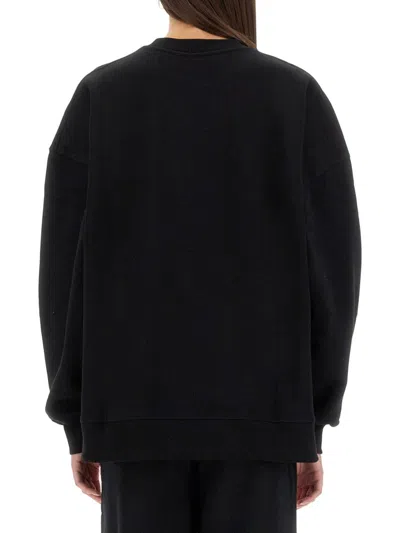 Rotate Birger Christensen Black Heavy Sweatshirt In Black