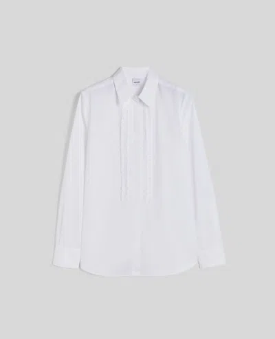 Aspesi Cotton Shirt With Ruches In White
