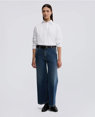 Aspesi Cotton Shirt With Ruches In White