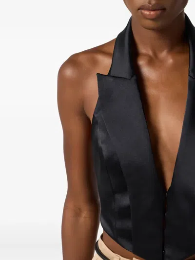 Elisabetta Franchi Vest In Black