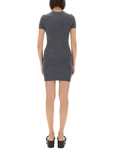 Alexander Wang Mini Dress In Graphite In Gray