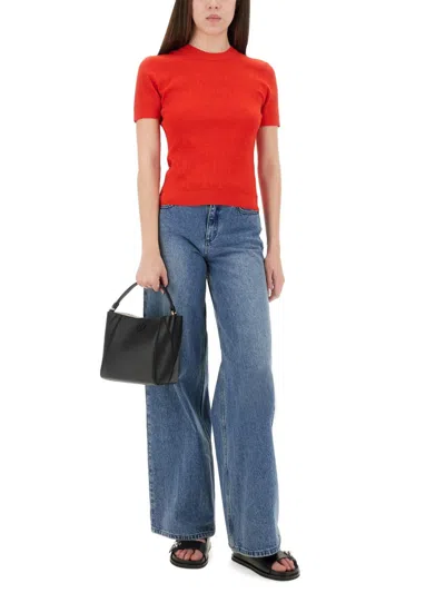 Tory Burch Jacquard T Monogram Jersey In Red