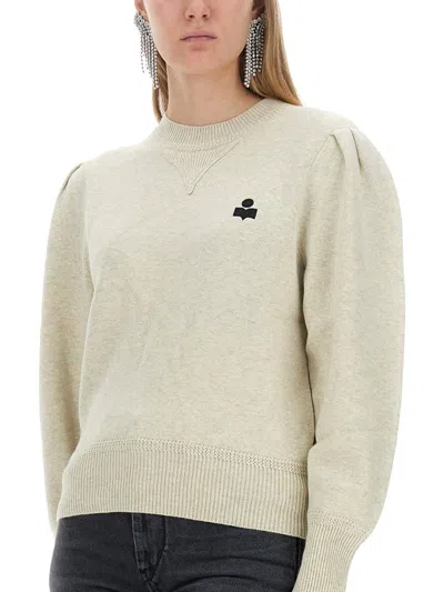 Isabel Marant Étoile Kelaya Sweater With Balloon Sleeves In White