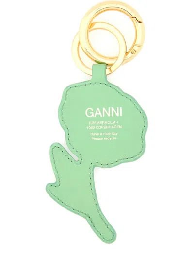 Ganni Keychain Flower In Gold
