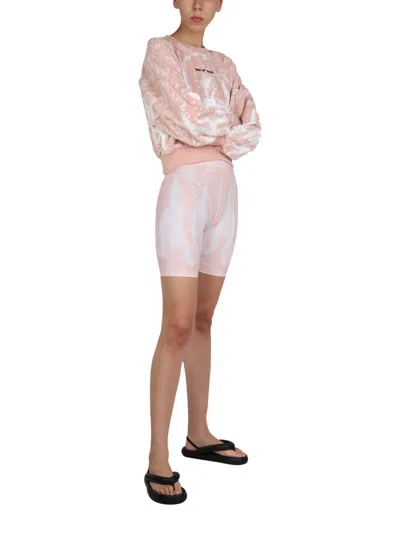 Vision Of Super Logo Cyclist Bermuda In Pink