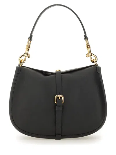 Etro Medium Pony Shoulder Bag In Black
