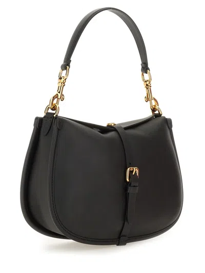 Etro Medium Pony Shoulder Bag In Black