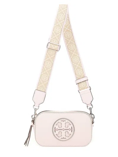 Tory Burch Mini Miller Shoulder Bag In Neutral