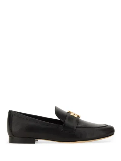 Tory Burch Eleanor Leather Loafers In Black