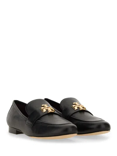 Tory Burch Eleanor Leather Loafers In Black