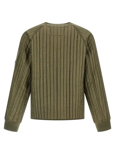 C.p. Company C. P. Company Ribbed Down Jacket In Green