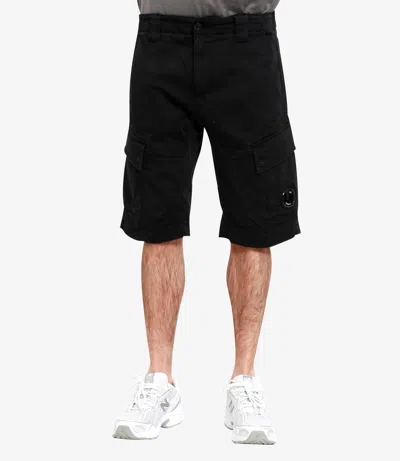 C.p. Company Shorts Black In Black