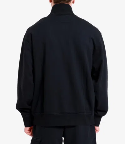C.p. Company C.p.company Full Button Sweatshirt In Black