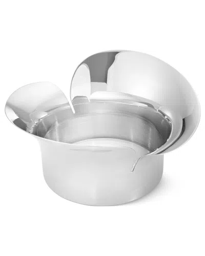 Georg Jensen Hand Polished Pillar Candleholder In Metallic