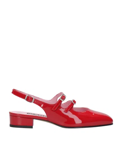 Carel Paris Slingback In Red Patent Leather