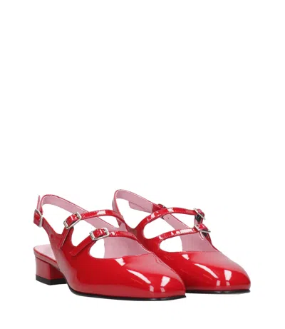Carel Paris Slingback In Red Patent Leather