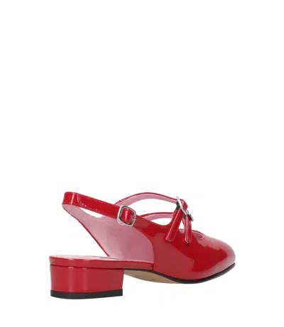 Carel Paris Slingback In Red Patent Leather
