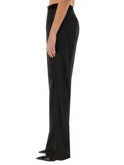 Tom Ford Black Straight Cut Trousers In Black