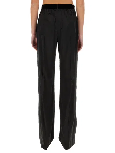 Tom Ford Black Straight Cut Trousers In Black