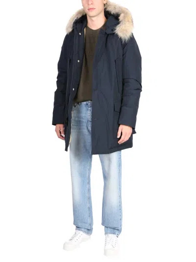 Woolrich Men's Arctic Down Jacket In Blue