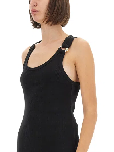 Jean Paul Gaultier Pierced Dress In Black