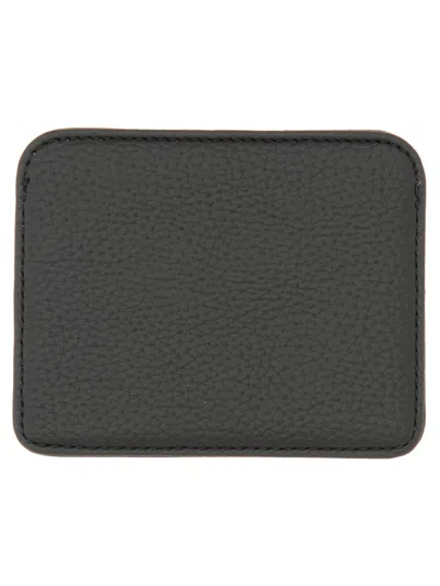 Vivienne Westwood Portacarte A Mezza Luna Con Logo "orb" In Black