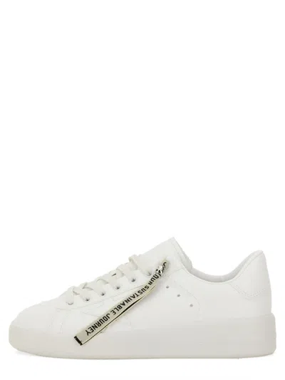 Golden Goose Star Patch White Round Toe Sneakers