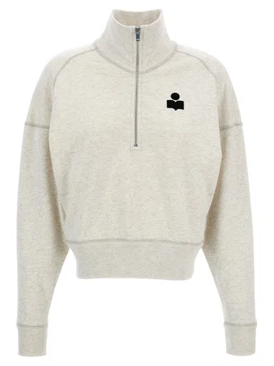 Isabel Marant Étoile Isabel Marant Etoile Melange Sand Cotton Blend Ross Sweatshirt In Gray