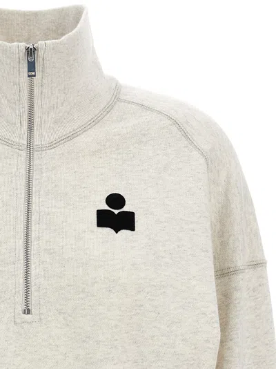 Isabel Marant Étoile Isabel Marant Etoile Melange Sand Cotton Blend Ross Sweatshirt In Gray