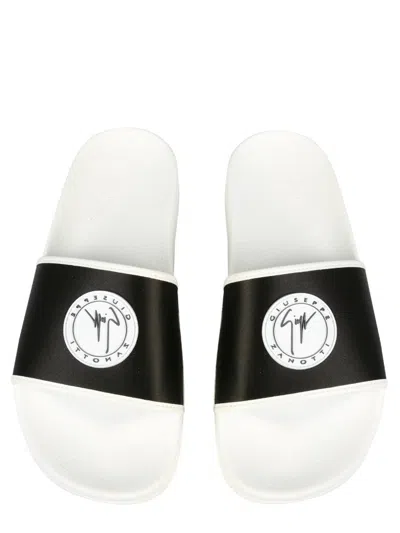 Giuseppe Zanotti Women Rubber Slide Sandals In White