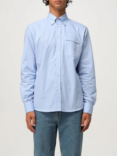 Valentino Regular Fit Pocket Shirt In Blue