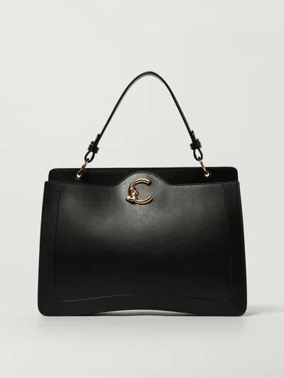 Coccinelle Shoulder Bag With Detachable Strap And Top Handle In Black