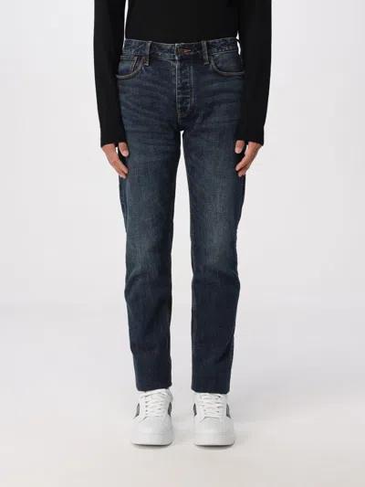 Emporio Armani J75 Slim-fit Selvedge Denim Jeans In Blue