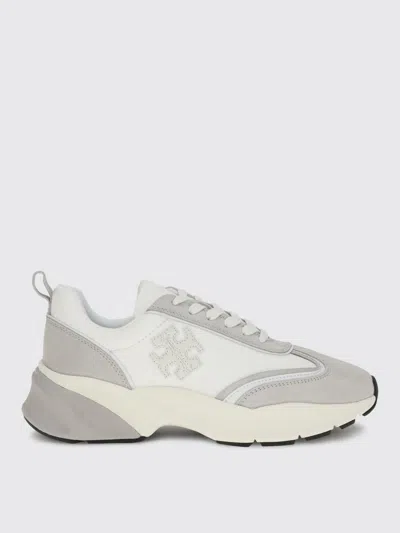 Tory Burch Multicolor Fabric And Suede Good Luck Sneakers In White